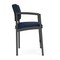 Lesro Lenox Steel Hip Chair Metal Frame, Charcoal, RF Blueberry Back, MD Ink Seat LS1161 - alternate 2